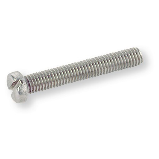 Cylinder head screw DIN 84, slot, M 3 x 6, steel 4.8, zinc plated